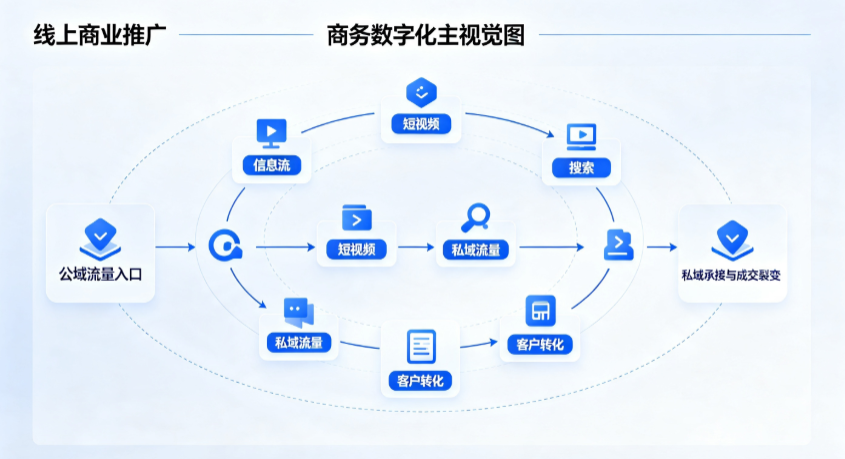荆州区线上商业推广怎么做？全域流量闭环搭建与低成本转化实战指南